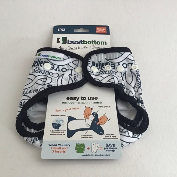 Bestbottom bundle of three all in two diaper cover. OS NWT - Picture 2 of 2